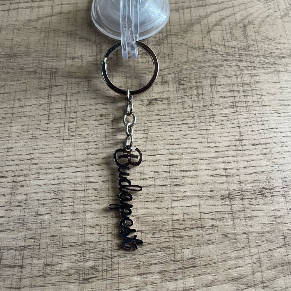 Silver Budapest Keychain